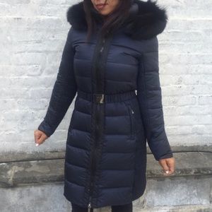 NWT DVF Jackie Iridescent Down Coat with Fox Fur -
100% Bloomingdale's Exclusive